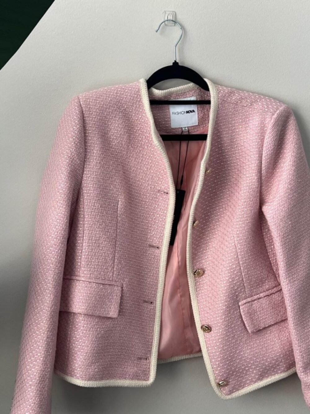 Fashion Nova Women's Pink Jacket
